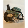 Raku ceramic bird house