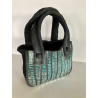 Sac Bleu Turquoise en Céramique Raku