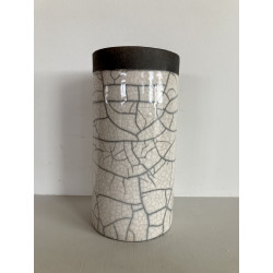 Vase Blanc Céramique Raku