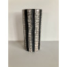 Superb tall turquoise Raku vase and unique decorative art piece