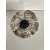 Boîte céramique raku fleur blanche