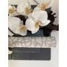Tableau Orchidées Céramique Raku