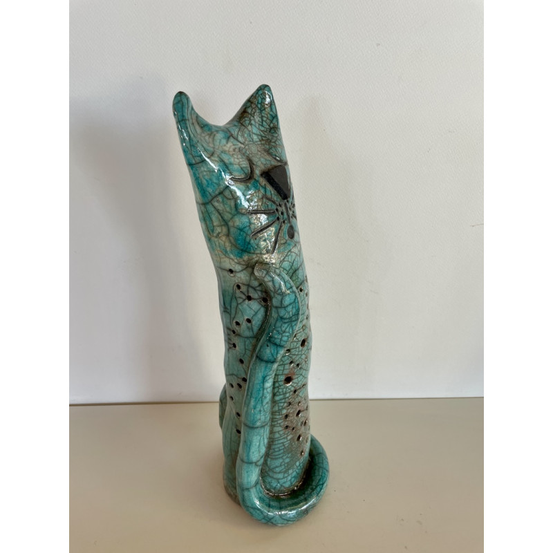 Miroir chat en céramique pour enfant artisanal - Loukapi