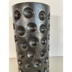 Vase en céramique raku noir