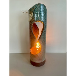 Lampe "Sofia" Céramique Raku bicolore
