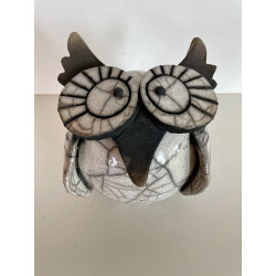 Adorable chouette ou hibou au choix pour une décoration raku  parfaite