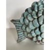 Poisson Décoratif en Céramique Raku Beu Turquoise