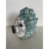 Poisson Décoratif en Céramique Raku Beu Turquoise