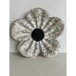 Fleur décorative ou Vide Poche Céramique Raku