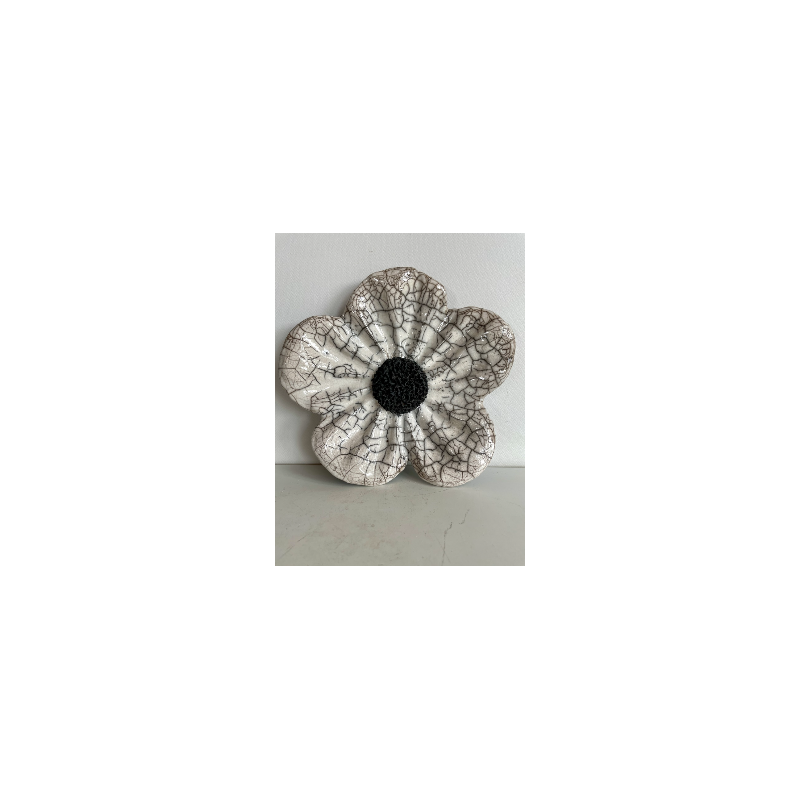 Fleur décorative ou Vide Poche Céramique Raku
