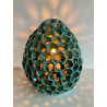 Artisanat d'art Français pour cette belle lampe Anémone céramique Raku