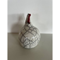 Poule décorative Céramique Raku