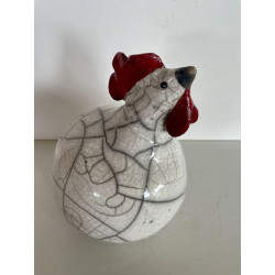 Poule décorative Céramique Raku