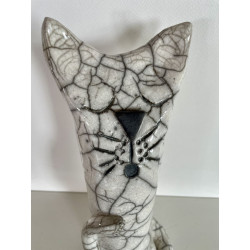 Magnificent raku cat and so funny