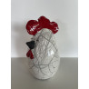 Too cute this mother hen with her little naughty look Raku Ceramic