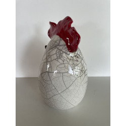 Too cute this mother hen with her little naughty look Raku Ceramic