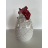 Too cute this mother hen with her little naughty look Raku Ceramic