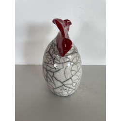 Lovely little Hen Raku Ceramic