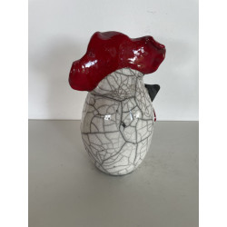 Lovely little Hen Raku Ceramic