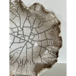 Decorative Plate or Valet Tray in Raku Ceramic