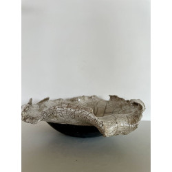 Decorative Plate or Valet Tray in Raku Ceramic