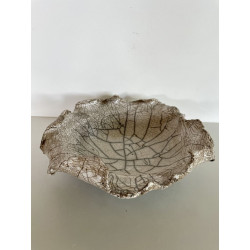 Decorative Plate or Valet Tray in Raku Ceramic
