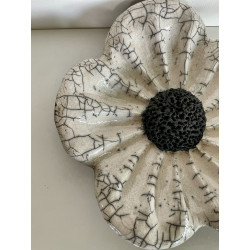 Fleur décorative ou Vide Poche Céramique Raku
