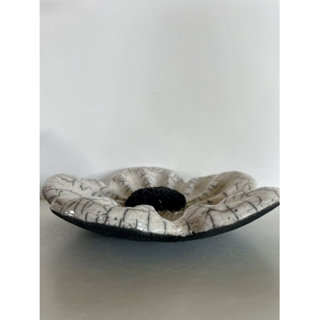 Fleur décorative ou Vide Poche Céramique Raku