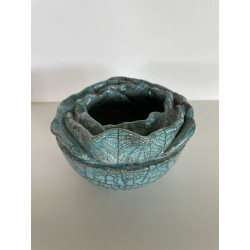 Bol "Fleur" Céramique Raku