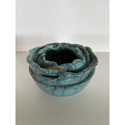 Bol "Fleur" Céramique Raku