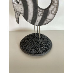 Banc de Poissons Céramique Raku