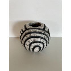 Vase Original Blanc Céramique Raku