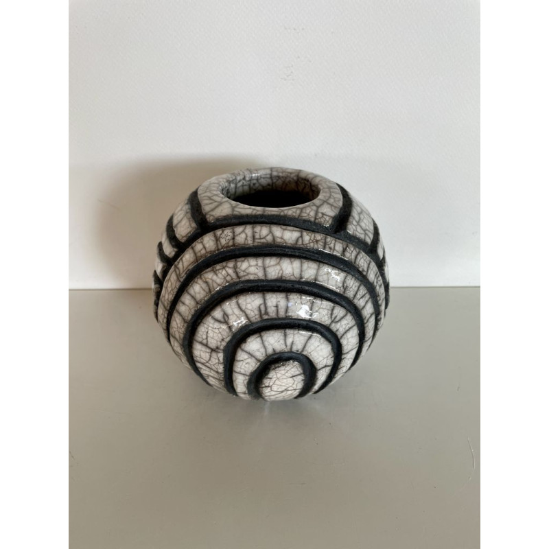 Vase Original Blanc Céramique Raku