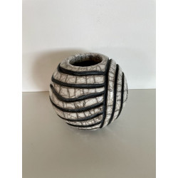 Vase Original Blanc Céramique Raku