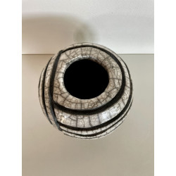 Vase Original Blanc Céramique Raku