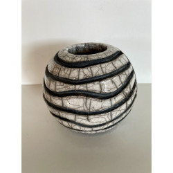 Vase Original Blanc Céramique Raku