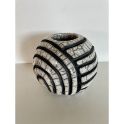 Vase Original Blanc Céramique Raku