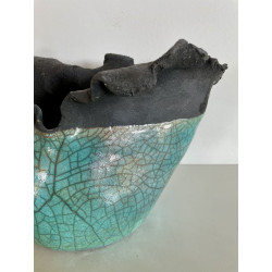 Vase "Amendine" Céramique Raku