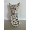 Raku ceramic cat
