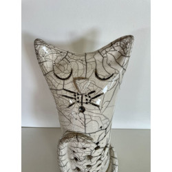 Raku ceramic cat