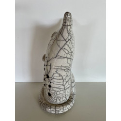Raku ceramic cat