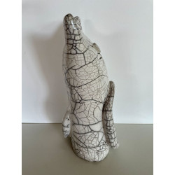 Raku ceramic cat