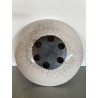 Grande coupe ou centre de table en céramique Raku blanc
