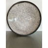 Grand centre de table ou coupe décorative en céramique raku
