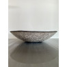 Grand centre de table ou coupe décorative en céramique raku
