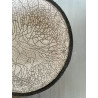 Grand centre de table ou coupe décorative en céramique raku