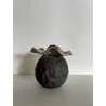 Boîte raku avec son couvercle en forme de fleur tellement originale !
