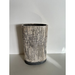 Decorative and unique  Raku ceramic art piece