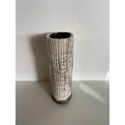 Vase décoratif céramique raku en pièce unique très design