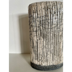 Vase décoratif céramique raku en pièce unique très design